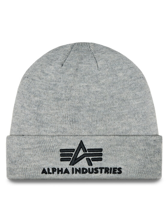 Alpha Industries Cepure 3D Beanie 168910 Pelēks