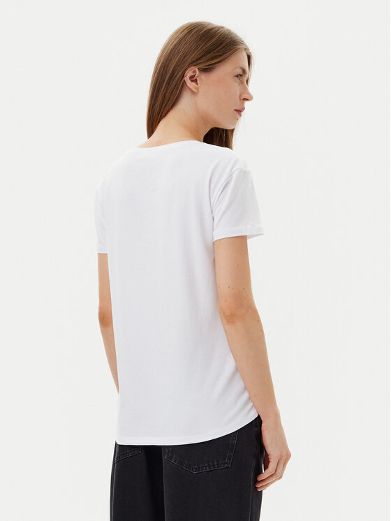 Gaudi Gaudi T-Shirt 511BD64039 Biały Regular Fit