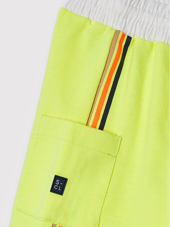 Pantaloncini sportivi 3266 Giallo Regular Fit