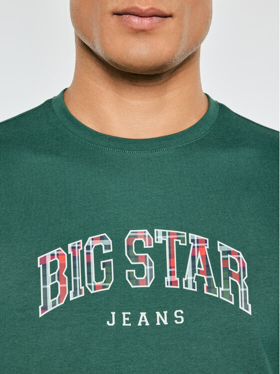 BIG STAR BIG STAR T-Shirt MERON Zielony Basic Fit