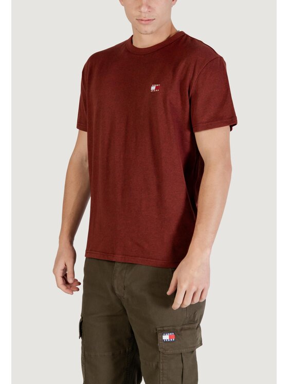Tommy Jeans Tommy Jeans T-shirt DM0DM22667 Marrone Casual Fit