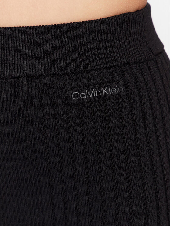 Calvin Klein Calvin Klein Spódnica midi Iconic K20K205718 Czarny Slim Fit