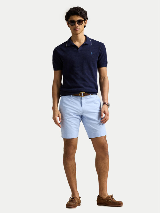 Polo Ralph Lauren Polo Ralph Lauren Medžiaginiai šortai 710646709052 Žydra Slim Fit