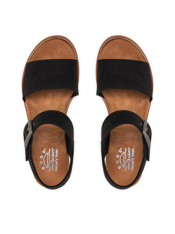 Skechers Sandały Desert Kiss-Serendipitous 114147/BLK Czarny | Modivo.pl