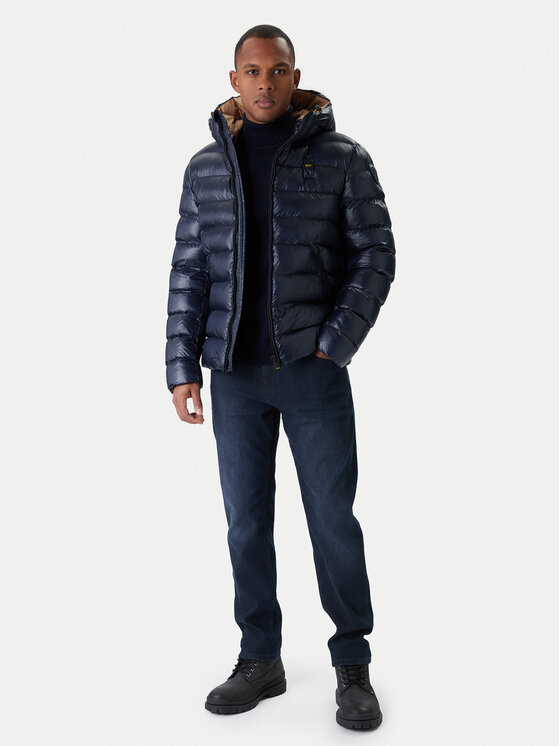 Blauer Blauer Демісезонна куртка 25WBLUC02079 Cиній Regular Fit