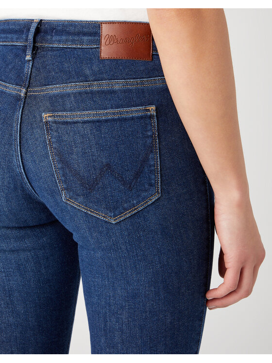 Wrangler Wrangler Jeansy 5401019687131 Niebieski Slim Fit