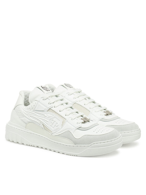 PHILIPP PLEIN PHILIPP PLEIN Sneakersy SAES MSC4017 PLE010N01 Biały