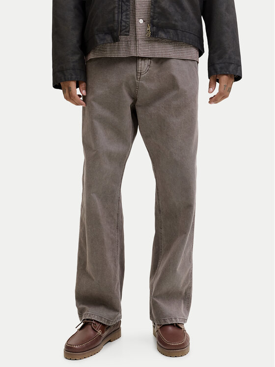 Jack & Jones Jack & Jones Pantaloni din material Alex 12288528 Bej Baggy Fit