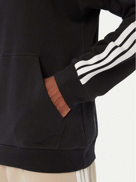 adidas adidas Bluza Essentials 3-Stripes French Terry KY6605 Czarny Regular Fit