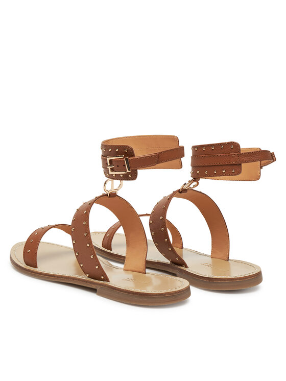 TWINSET TWINSET Sandały 251GCJ04C Brązowy