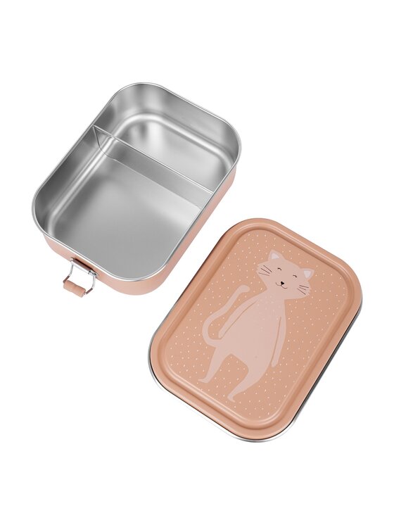 Trixie Baby Trixie Baby Lunchbox Duży stalowy lunch box - Kot Różowy