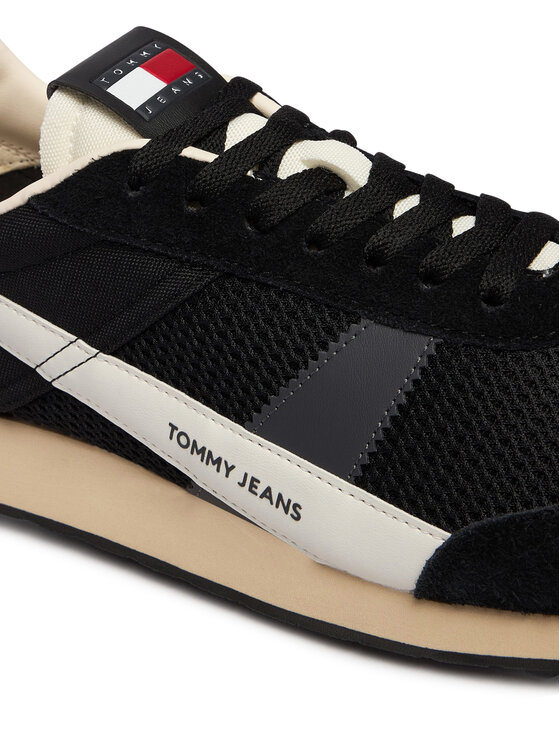 Tommy Jeans Tommy Jeans Sneakers Retro Runner Archive Open Mesh EM0EM01715 Negru