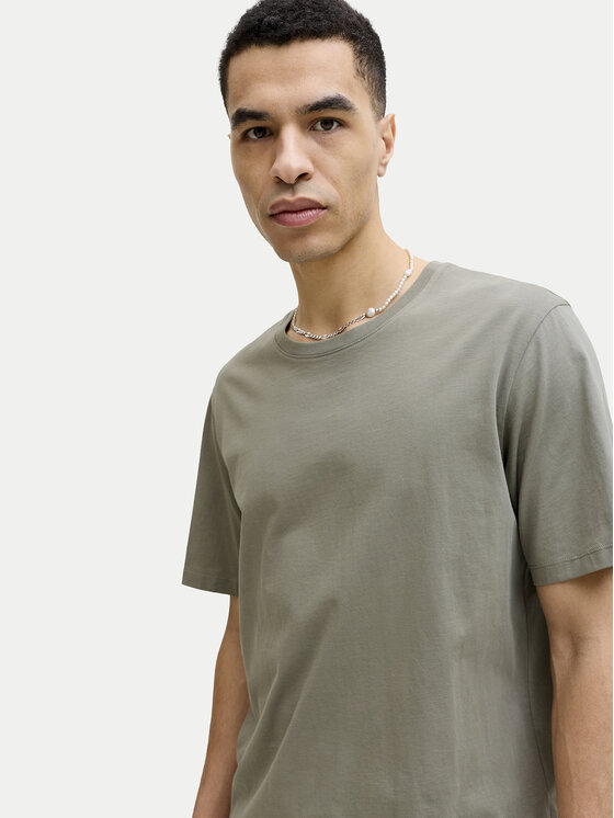 Jack & Jones Jack & Jones Marškinėliai Basic 12156101 Žalia Regular Fit