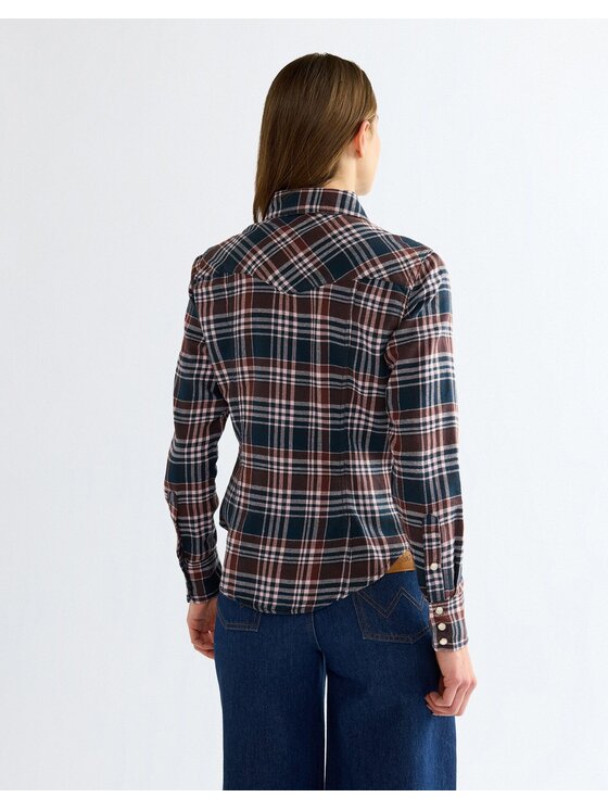 Wrangler Wrangler Koszula WESTERN SHIRT Kolorowy Slim Fit