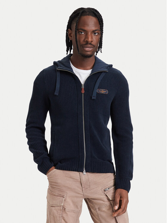 Aeronautica Militare Aeronautica Militare Cardigan 262MA1671UL00954 Blu scuro Regular Fit