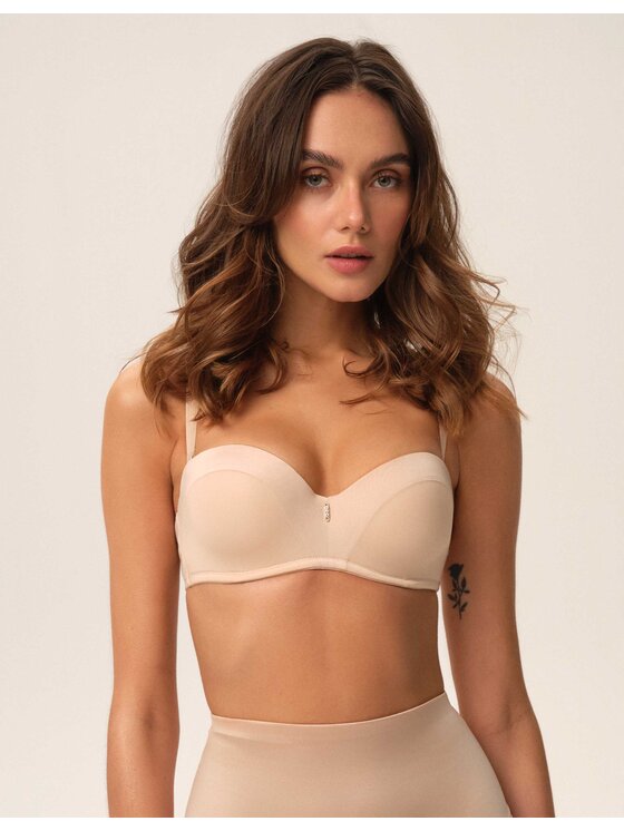 Esotiq Esotiq Biustonosz push-up 34377 Beżowy