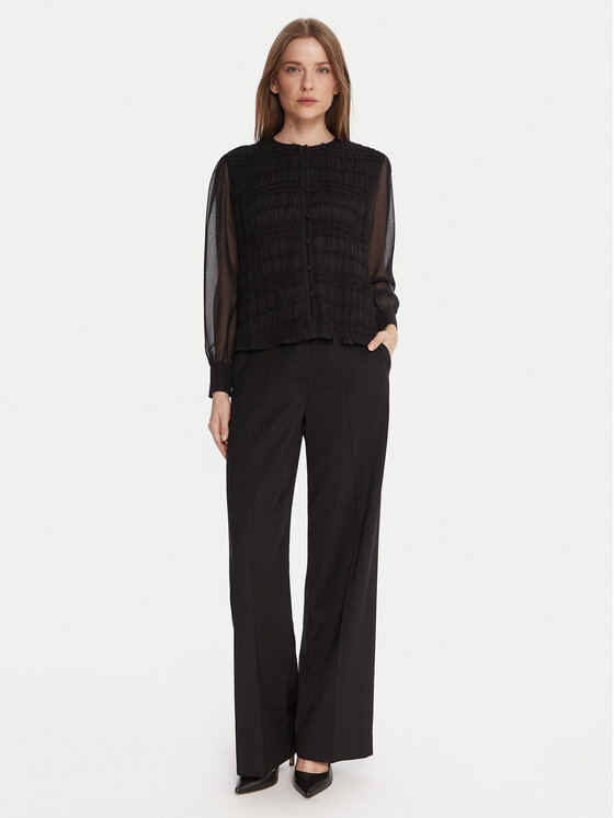 French Connection French Connection Bluză 72ZAY Negru Regular Fit