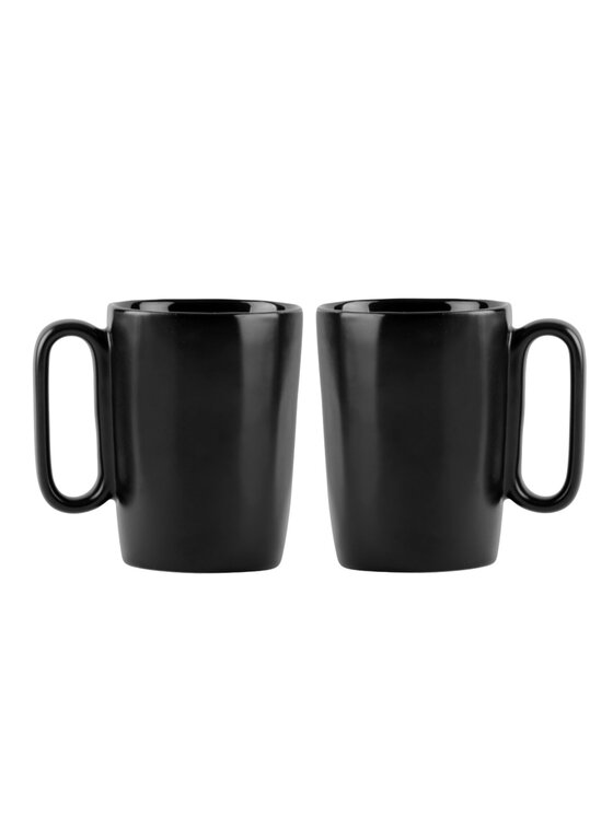 Vialli Design Vialli Design Komplet kubków 2 KUBKI CERAM.Z USZKIEM 250ML FUORI CZARNE 30022 Czarny