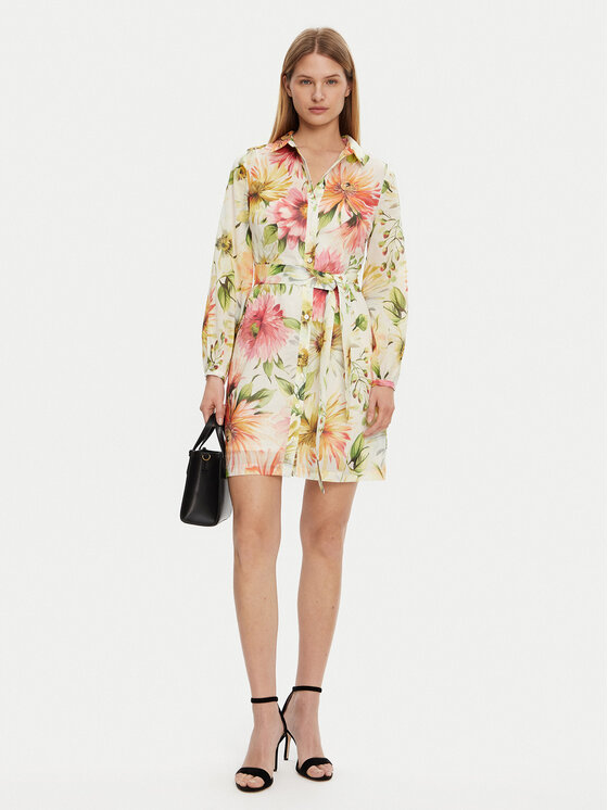 Guess Guess Sukienka koszulowa W5GK65 WH6C0 Kolorowy Regular Fit