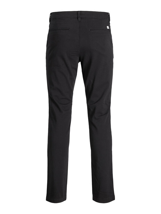 Jack&Jones Jack&Jones Hlače iz tkanine Marco Dave 12174152 Črna Slim Fit