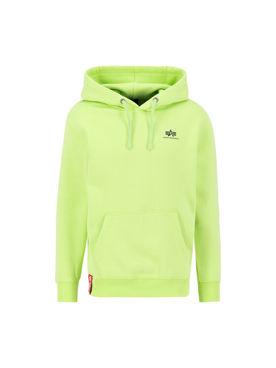 Alpha Industries Alpha Industries Bluza Basic Small Logo Hoodie Zielony Regular Fit