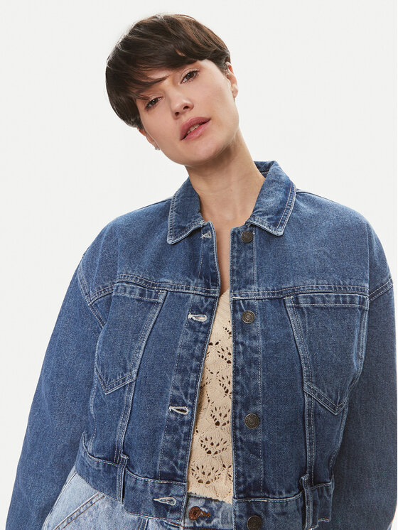 Noisy May Noisy May Kurtka jeansowa Ronja 27029251 Niebieski Regular Fit