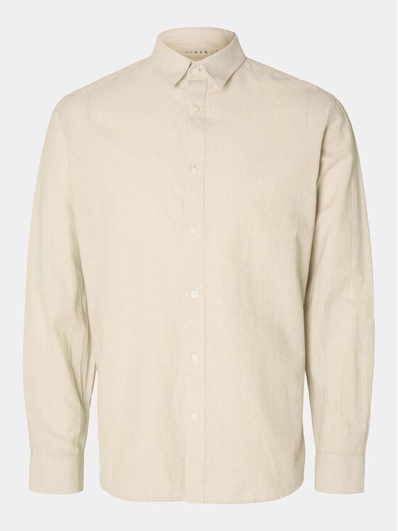 Selected Homme Selected Homme Cămașă 16078867 Bej Slim Fit