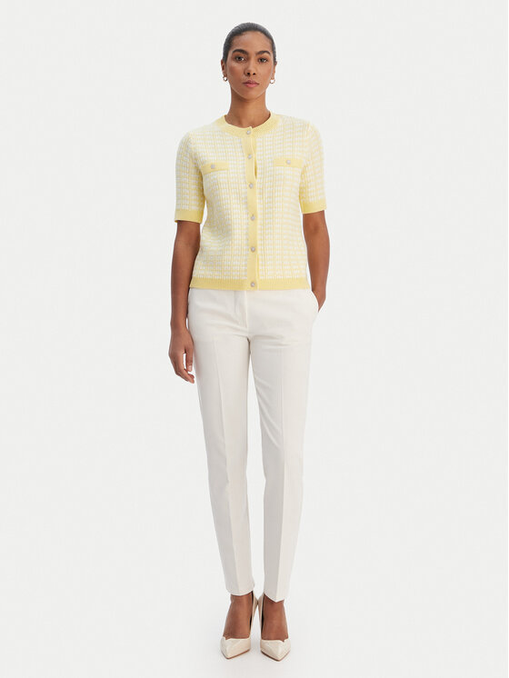 Morgan Morgan Kardigan 261-MIRES Kollane Slim Fit