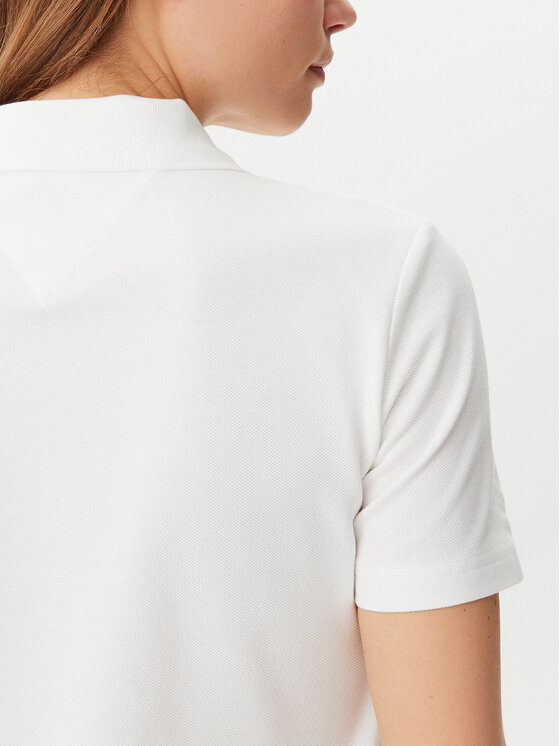 Tommy Jeans Tommy Jeans Každodenní šaty Badge DW0DW20302 Écru Regular Fit