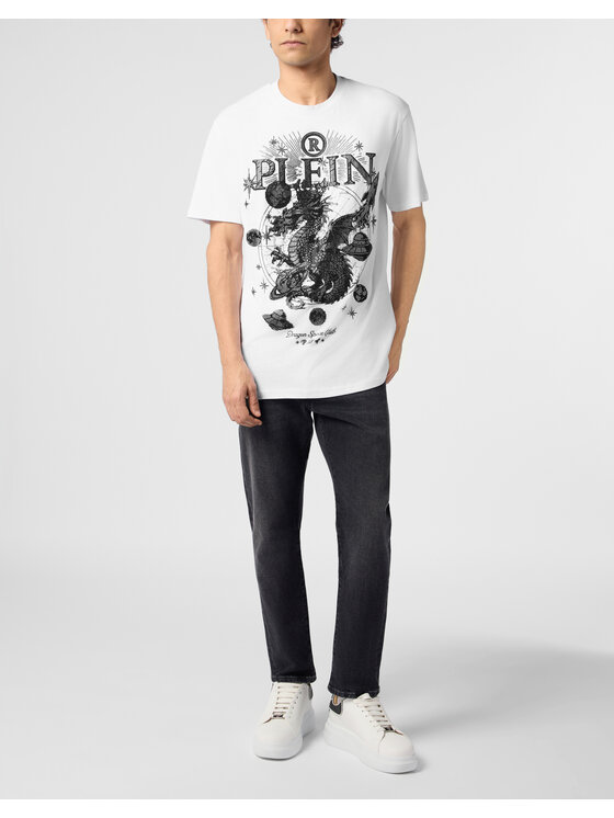 PHILIPP PLEIN PHILIPP PLEIN T-Shirt 31075 Bílá Regular Fit