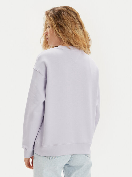Tommy Jeans Tommy Jeans Felpa Badge DW0DW17325 Viola Regular Fit