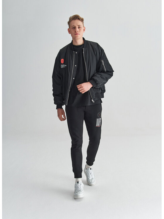 Pako Lorente Pako Lorente Kurtka bomber M22SF-5X-001 Czarny Regular Fit