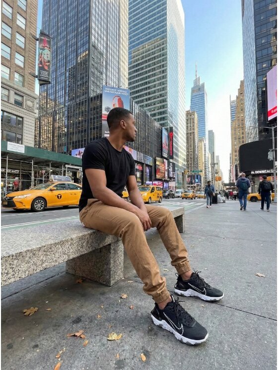 Jigga Wear Jigga Wear Joggery Na co dzień wygodne dzoger regulowane 90945 Brązowy Regular Fit