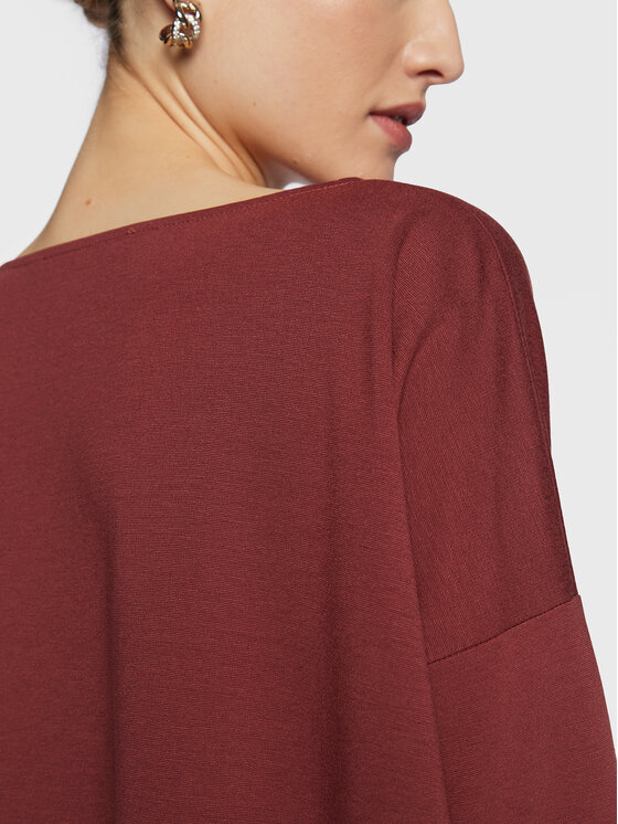 Liviana Conti Liviana Conti Vestito da giorno F3SI16 Bordeaux Relaxed Fit