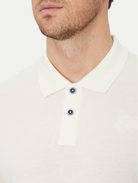 Blend Blend Polo 20717857 Biały Regular Fit