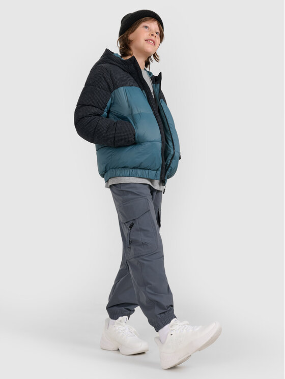 4F 4F Kurtka puchowa OUTERWEAR Khaki Regular Fit