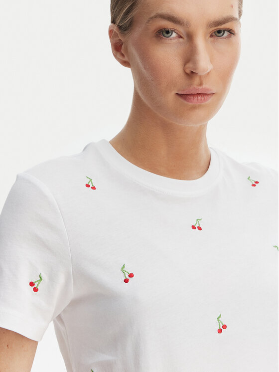 ONLY ONLY T-särk Ketty 15288473 Valge Regular Fit