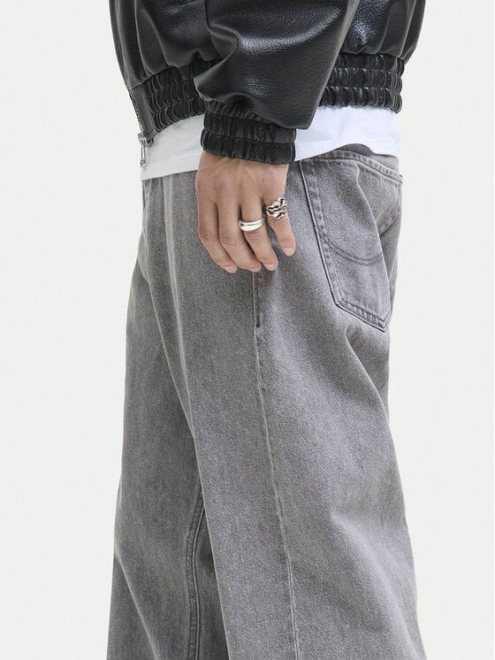 Jack & Jones Jack & Jones Džínsy Alex 12278097 Sivá Baggy Fit