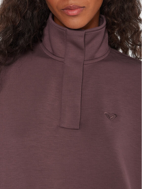 Roxy Roxy Світшот Rise & Vibe Sweet ERJFT05012 Фіолетовий Relaxed Fit