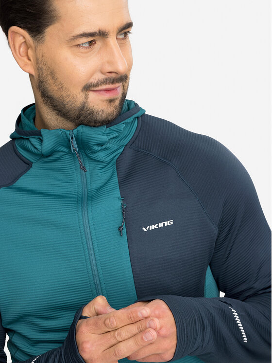 Viking Viking Bluza Birger Man Hoodie Niebieski Regular Fit