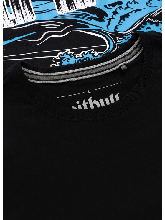 PITBULL PITBULL T-Shirt MIDWAY Czarny Regular Fit