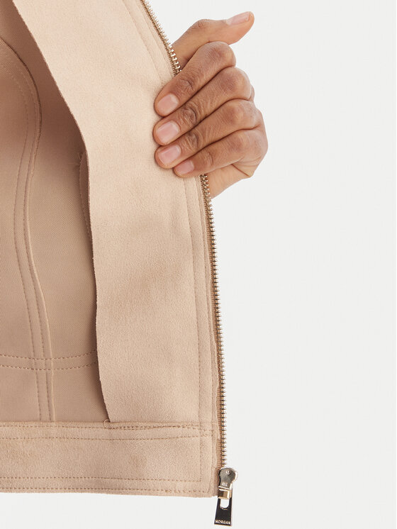 Morgan Morgan Jakna od imitacije kože 261-GELATO Bež Slim Fit