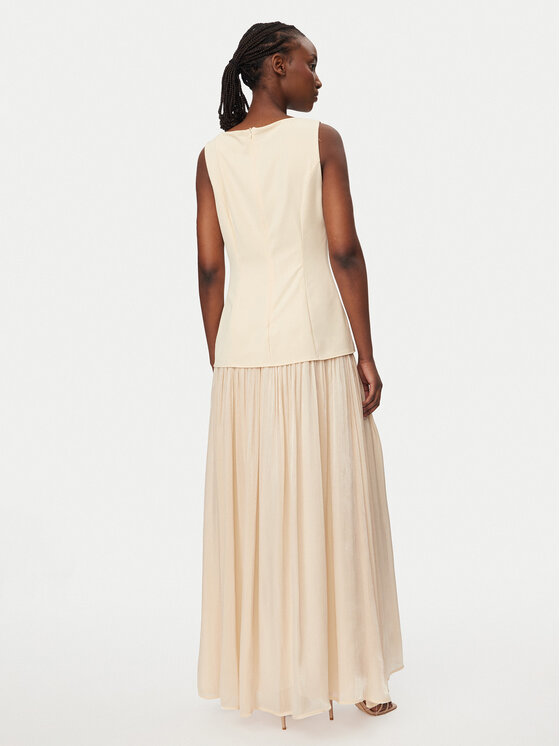 Rinascimento Rinascimento Abendkleid CFC0020281002 Beige Slim Fit