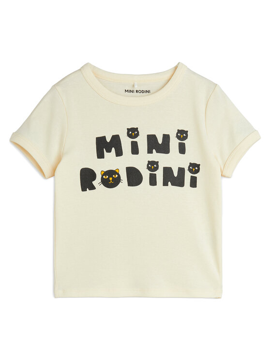 MINI RODINI T-Shirt - Kinderkleidung, Größe 104_110 Weiß Cats 2512010611
