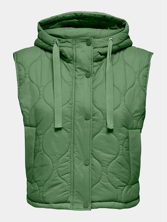 ONLY ONLY Bezrękawnik Valentina 15315383 Zielony Regular Fit