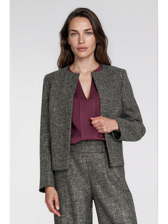 NIFE NIFE Marynarka Z118 Czarny Regular Fit