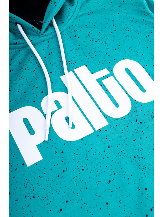 Palto Palto Bluza Dotwork Turkusowy Regular Fit