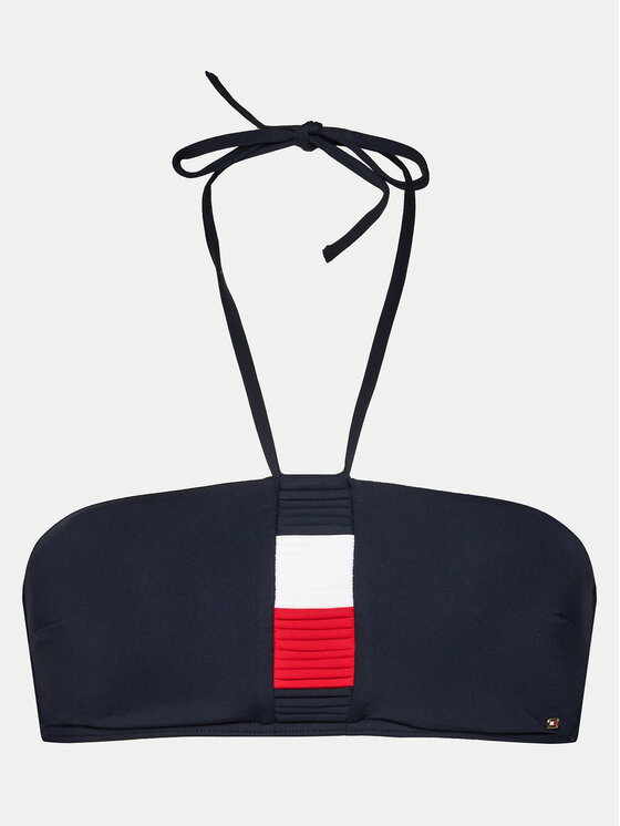 Tommy Hilfiger Tommy Hilfiger Bikinio viršus UW0UW05297 Tamsiai mėlyna