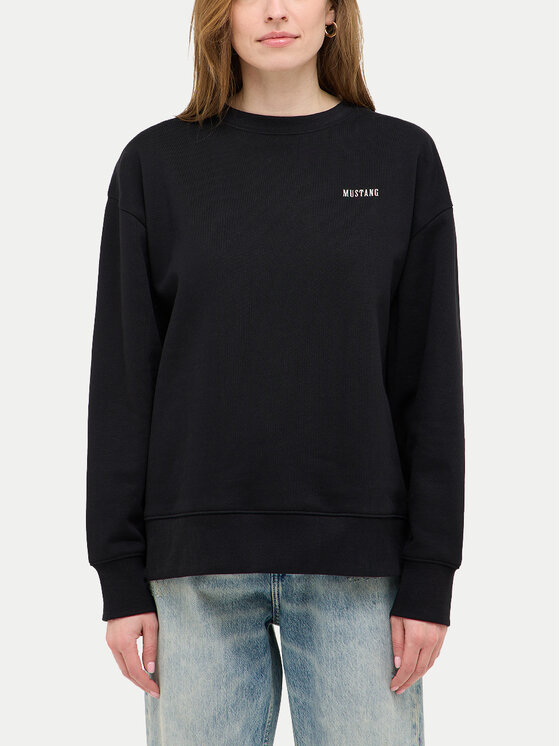 Mustang Mustang Sweatshirt Burley 1016772 Schwarz Oversize