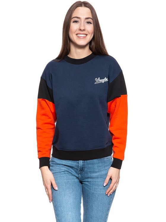Wrangler Wrangler Felpa HIGH RIB RETRO SWEAT Multicolore Regular Fit